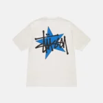 STÜSSY STAR TEE PIGMENT WHITE DYED