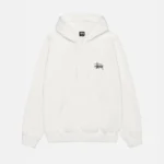 BUILT TOUGH WHITE HOODIE PIGMENT DYED