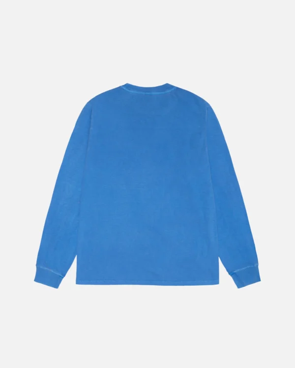 SMALL STOCK LS BLUE TEE PIGMENT DYED