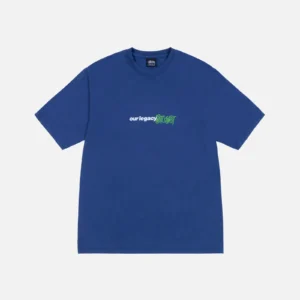 OUR LEGACY WORK SHOP SPORT TEE PIGMENT BLUE DYED