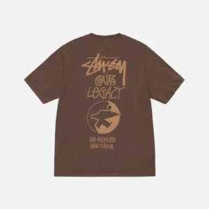 OUR LEGACY WORK SHOP SURFMAN TEE PIGMENT BROWN DYED