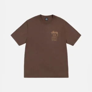 OUR LEGACY WORK SHOP SURFMAN TEE PIGMENT BROWN DYED