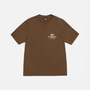BUILT TO LAST BROWN TEE PIGMENT DYED