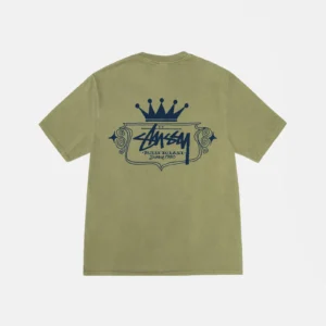 BUILT TO LAST OLIVE TEE PIGMENT DYED