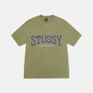 BURLY THREADS OLIVE TEE PIGMENT DYED